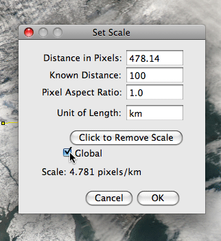 ImageJ Global Scale Setting