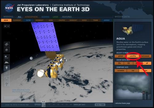 AQUA: Satellite view