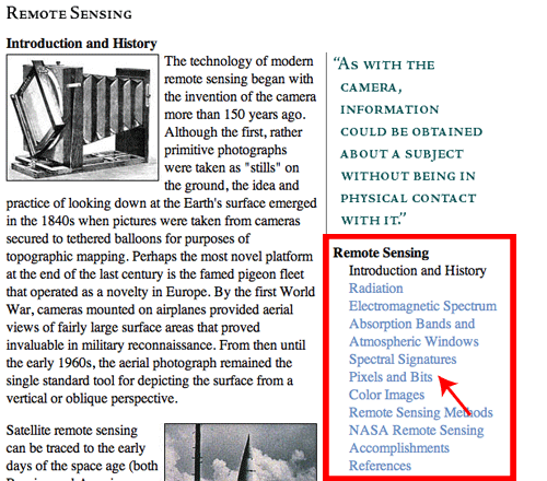 Remote Sensing Article Navigation