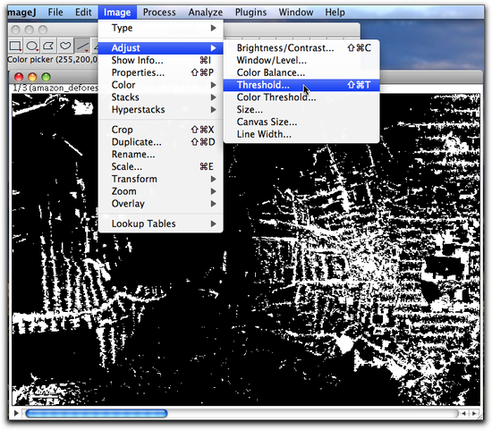 image adjust threshold