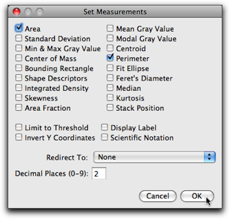 Analyse set measurements lgr