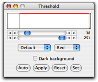 Threshold Dialog Box