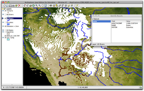 identifying snake river