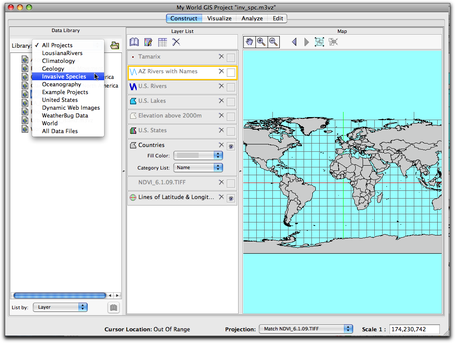 invasive species data library