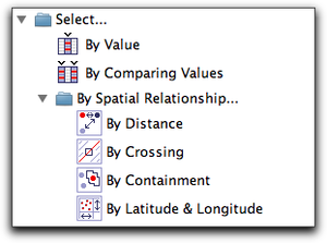select by spatial relationship