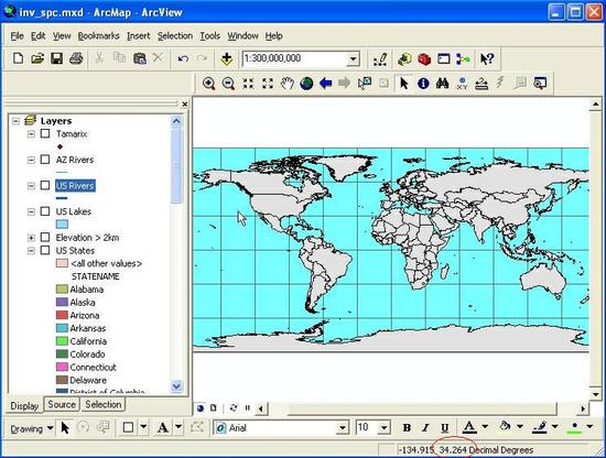 Showing XY Coordinates Y Circled