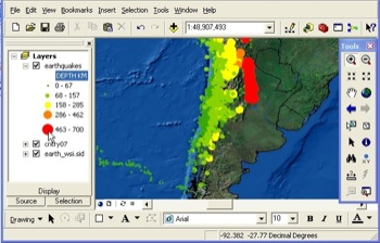 Thematic Map Earthquakes