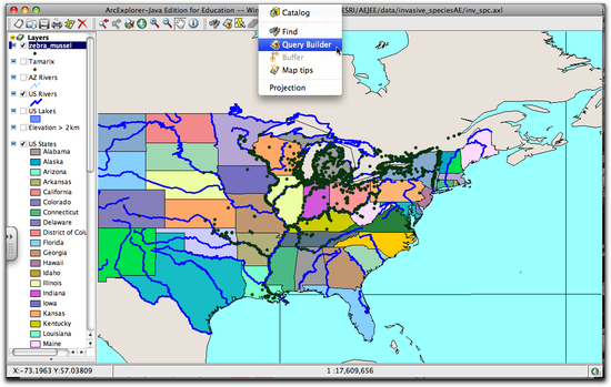 Tools query builder over map
