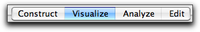 visualize mode selected