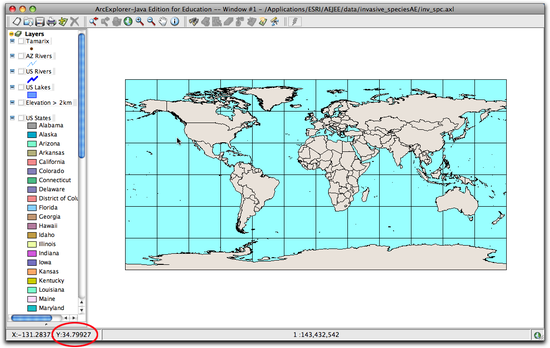 Y Coordinates