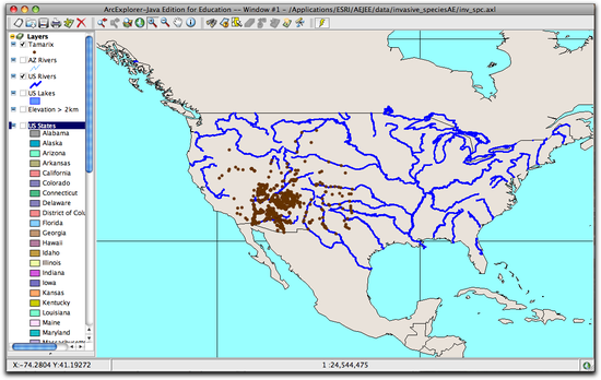 Zoomed to USA