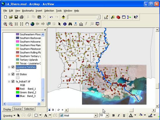 29 Louisiana Parishes No Color