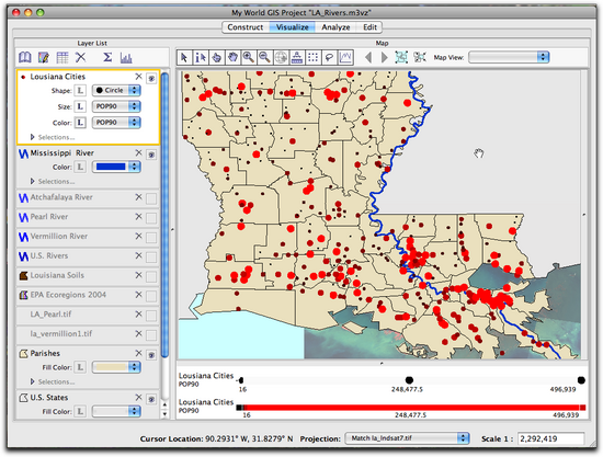 7 map quantiles