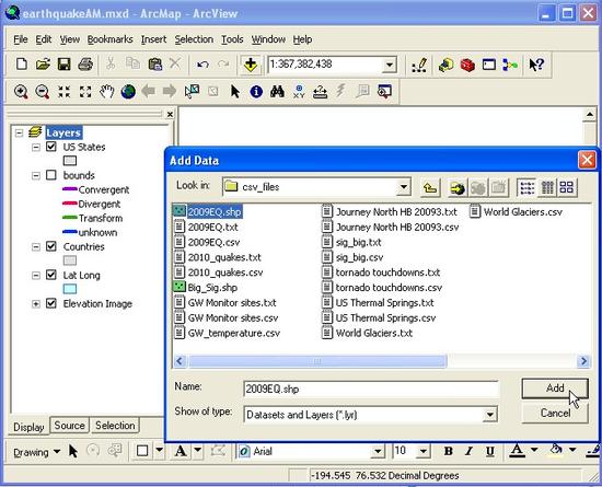 38 Add Data Navigating to CSV