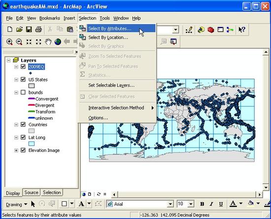 46 Select by Att Pulldown with Map