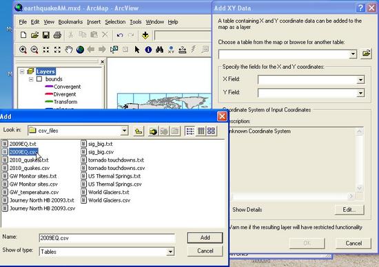 6 Add XY Navigate to 2009EQ