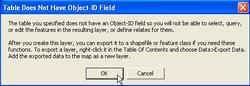 8 Table does Not Have Object ID