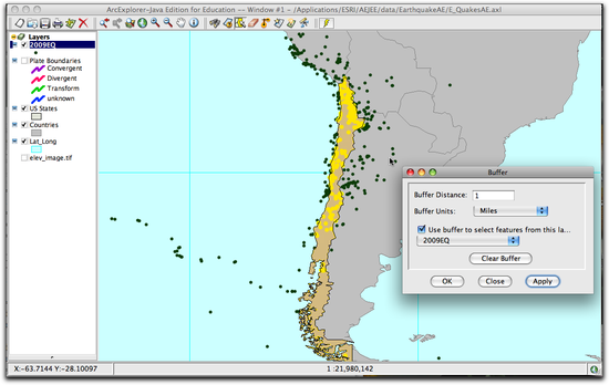chilean EQ selected