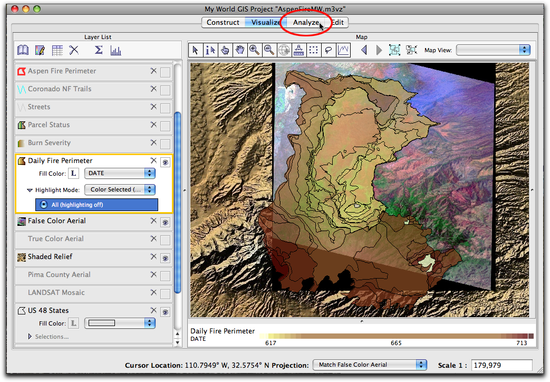 36 click analyze tab