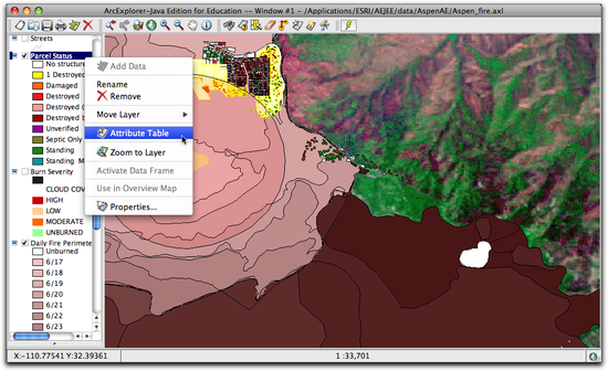 buffer on map opening attribute table