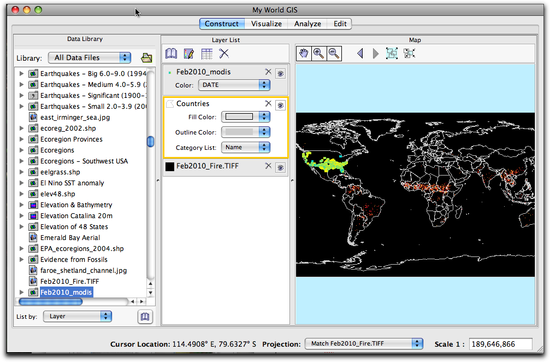 fire data layer has been added