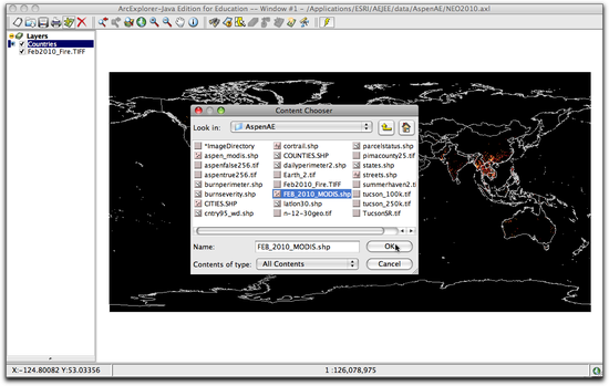 getting MODIS layer