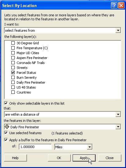Select by Location Filled In