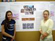 Marisa and Bess present the research poster for their group