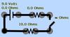 Simple circuit with open switch.