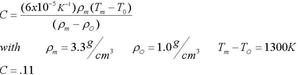 Sea Floor Spreading Eqn. for C