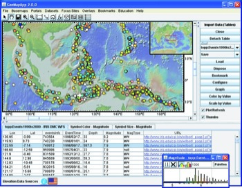 GeoMapApp window