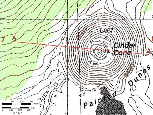 Cinder Cone A-A\'