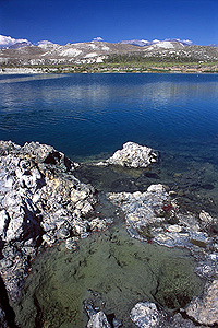 Mono Lake and exposed tufa