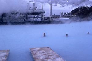 The Blue Lagoon, a popular geothermal spa in Iceland