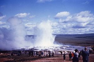 The Great Geyser, located in Southwest Iceland