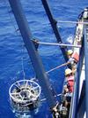 CTD  profiling package is used to collect discrete water samples at specific depths throughout the water column.