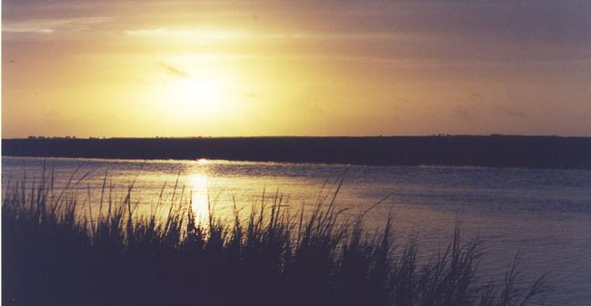 picture of dawn over the North Inlet