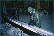 Ice core used for paleoclimate reconstruction