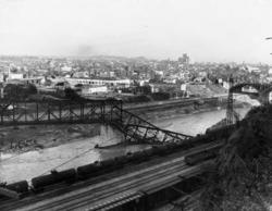 The LA river showing damage after 1930 flood