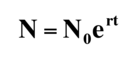 algebraic solution to population rate