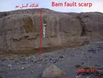 Fault scarp from the Bam Earthquake