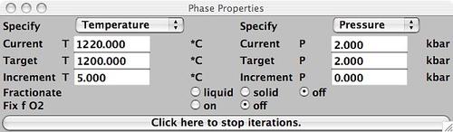 Optional Constraints for MELTS Models