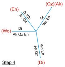 Step 4 in Schreinemakers analysis