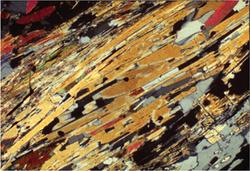 Photomicrograph of sillimanite