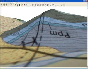 3-D Geology Map