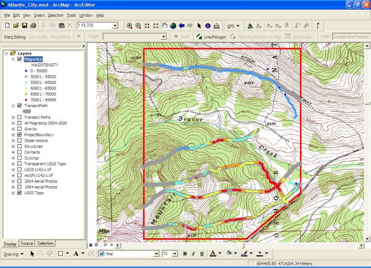 Atlantic City Magentic Transects