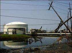 Oil refineries after Katrina.