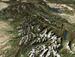 Aerial photo of Little Chief Mountain in Montana