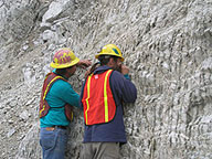 geologists in the field