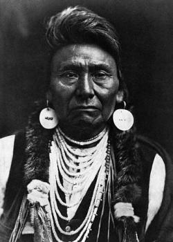 Portrait of Tribal Leader Chief Joseph. 